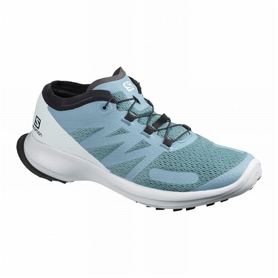 Green Men's Salomon SENSE FLOW Trail Running Shoes | 239-SWYQEN