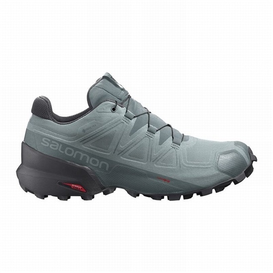 Green Men's Salomon SPEEDCROSS 5 GORE-TEX Trail Running Shoes | 012-OHRJUC