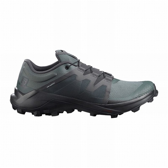 Green Men's Salomon WILDCROSS Trail Running Shoes | 741-DRLJBV