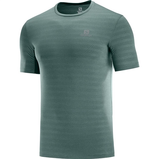 Green Men's Salomon XA M T Shirts | 049-JHXPZC