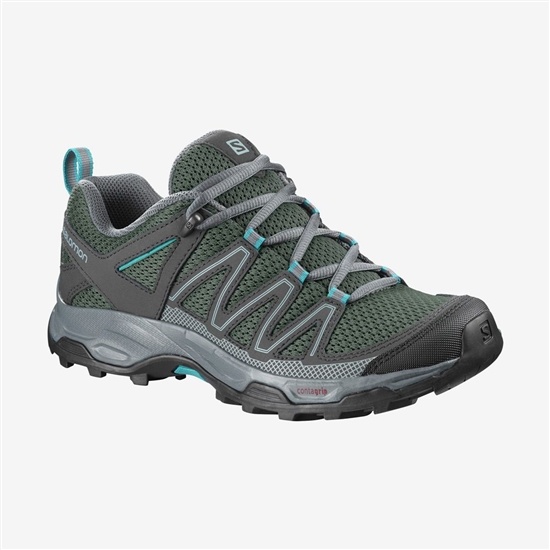 Green Women's Salomon PATHFINDER Hiking Shoes | 432-ALXCKR