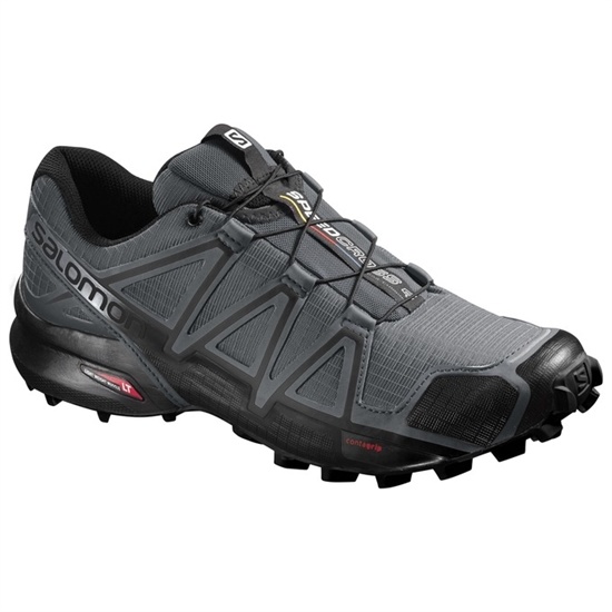 Grey / Black Men's Salomon SPEEDCROSS 4 Trail Running Shoes | 340-IJUWCH