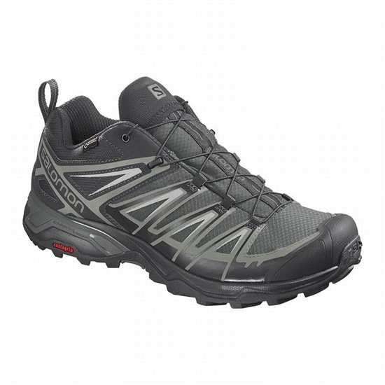 Grey Men's Salomon X ULTRA 3 GORE-TEX Hiking Shoes | 318-VJYLMU