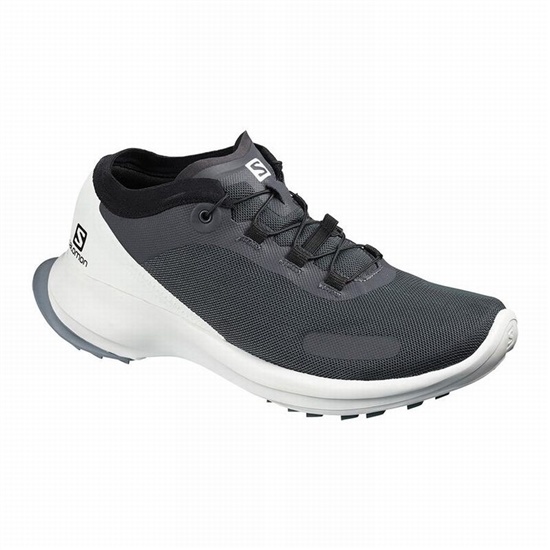 Grey / White Women's Salomon SENSE FEEL W Trail Running Shoes | 238-KOYMLX