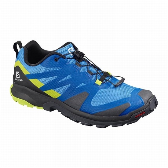 Indigo / Black Men's Salomon XA ROGG Hiking Shoes | 783-TBUKFM