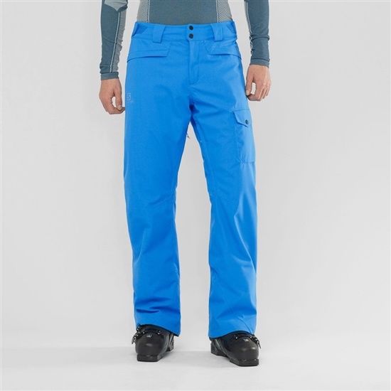 Indigo Bunting Men's Salomon HIGHASARD M Ski Pants | 208-QTJLBY