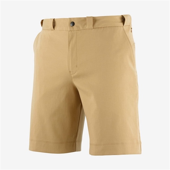 Khaki Men's Salomon OUTLIFE CHINO M Shorts | 792-XFYUMQ