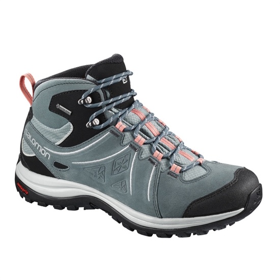 Light Turquoise / Black Women's Salomon ELLIPSE 2 MID LTR GTX W Hiking Shoes | 614-HDKYPU