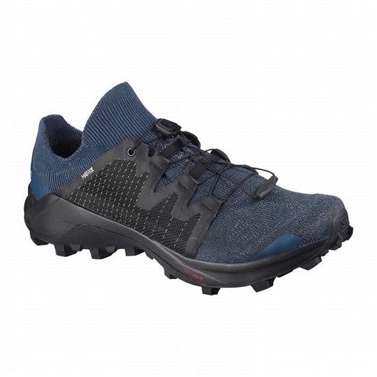 Navy / Black Women's Salomon CROSS W /PRO Trail Running Shoes | 289-MCWGTL