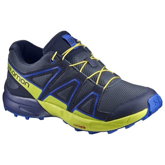 Navy Kids' Salomon SPEEDCROSS J Trail Running Shoes | 293-LTOIMC