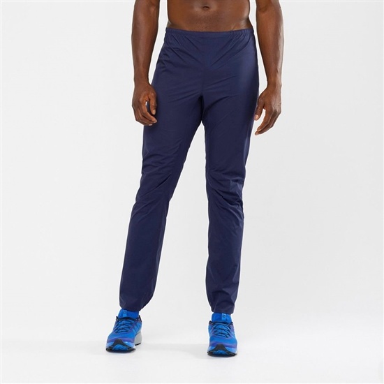 Navy Men's Salomon BONATTI WP UNISEX Pants | 180-BFITYS