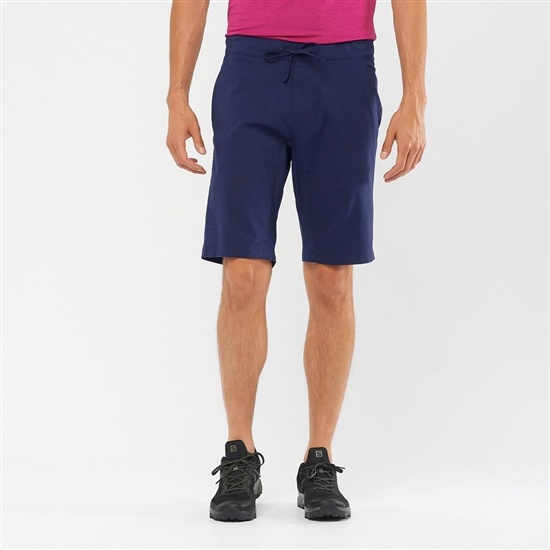 Navy Men's Salomon EXPLORE M Shorts | 863-LQPSTA