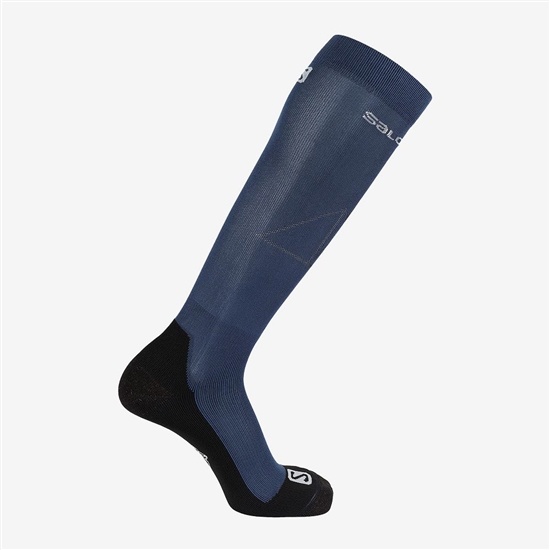 Navy Men's Salomon QST Socks | 169-AUPTRJ