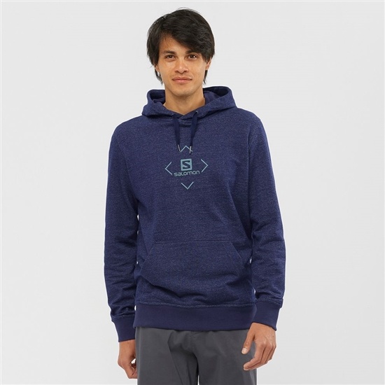 Navy Men's Salomon SHIFT HOODIE M Midlayers | 403-OAZIST