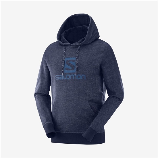 Navy Men's Salomon SHIFT HOODIE M Midlayers | 934-SGTQLU