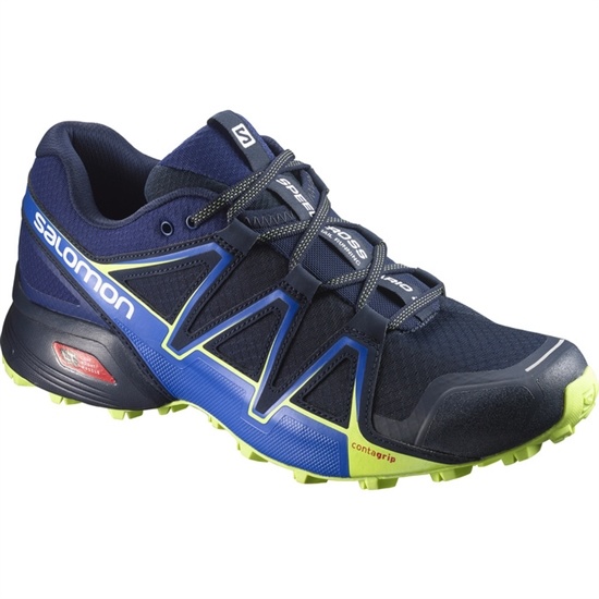 Navy Men's Salomon SPEEDCROSS VARIO 2 Trail Running Shoes | 048-BQSCWJ