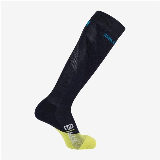 Navy Men's Salomon S MAX M Socks | 315-QNCBZG