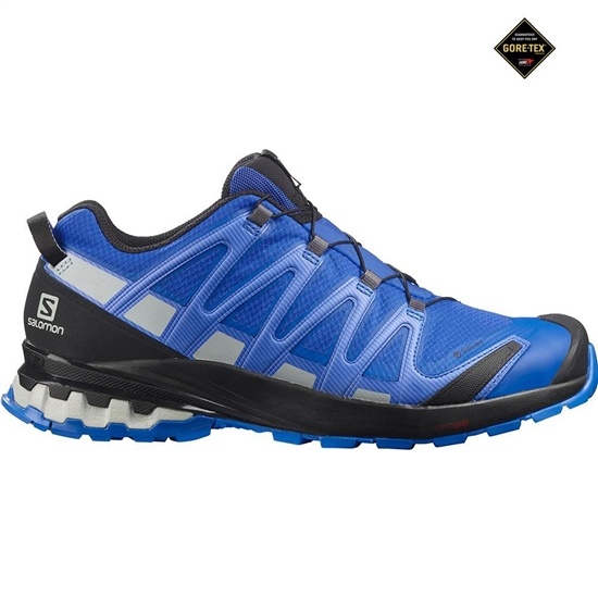 Navy Men's Salomon XA PRO 3D V8 GORE-TEX Trail Running Shoes | 732-TESBHZ