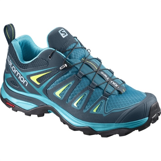 Navy / Turquoise Women's Salomon X ULTRA 3 W Hiking Shoes | 286-TSBDWX