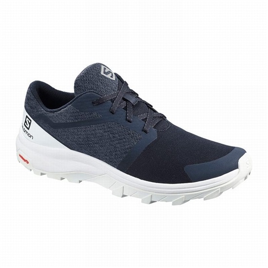 Navy / White Men's Salomon OUTBOUND Hiking Shoes | 509-GMVUCF