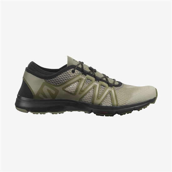 Olive Men's Salomon CROSSAMPHIBIAN SWIFT 2 Hiking Shoes | 370-HAIRLU