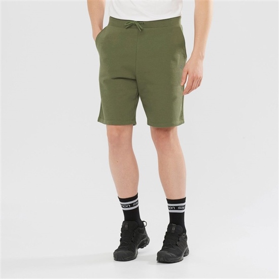 Olive Men's Salomon OUTLIFE TRACK M Shorts | 738-OLXRVY