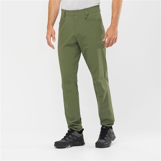 Olive Men's Salomon WAYFARER TAPERED Pants | 094-QNBJXA