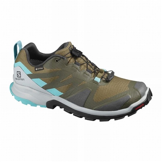 Olive Women's Salomon XA ROGG GTX W Trail Running Shoes | 625-GOLUZY