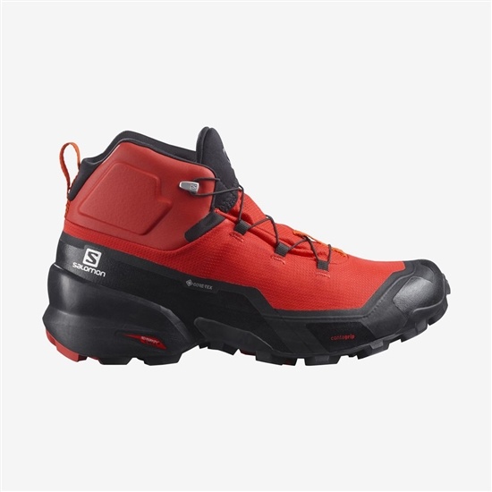 Orange Men's Salomon CROSS HIKE MID GORE-TEX Hiking Boots | 892-OQLWPJ