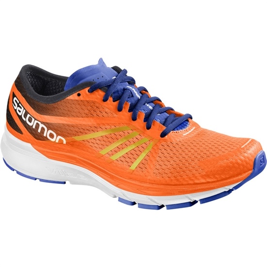 Orange / White Men's Salomon SONIC RA PRO Running Shoes | 384-XYABSW