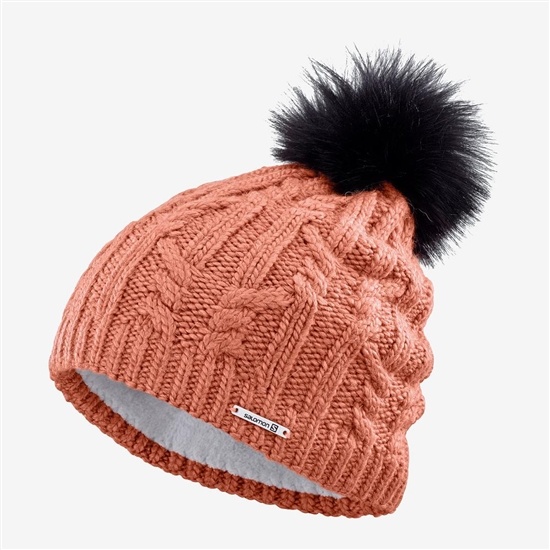 Orange Women's Salomon IVY Hats | 658-LVDYRC