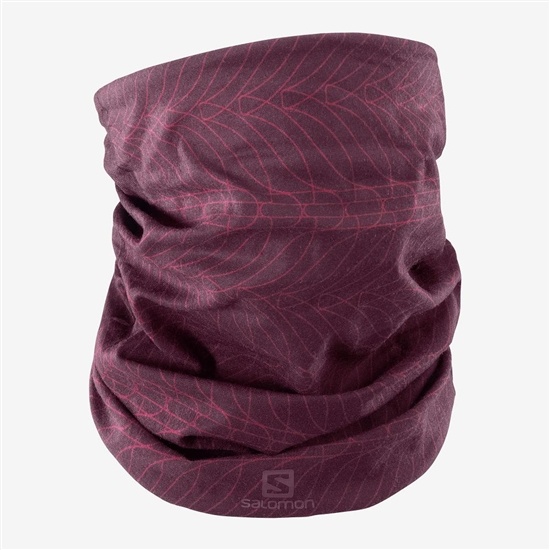 Purple Men's Salomon NECK&HEAD LIGHT GAITER Headwear | 807-DKTQXY