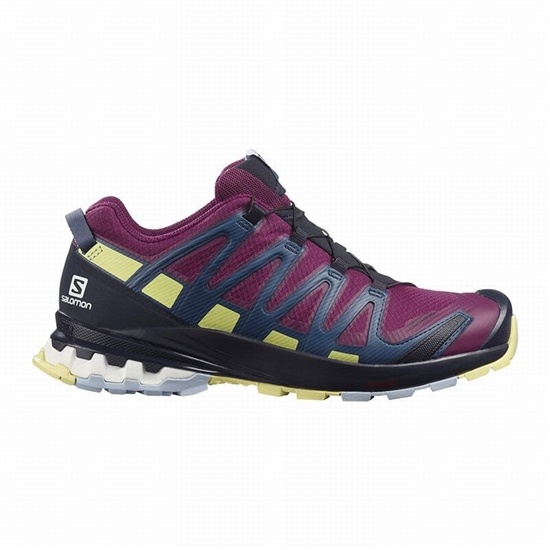 Purple Women's Salomon XA PRO 3D V8 GORE-TEX Hiking Shoes | 387-FETKHL