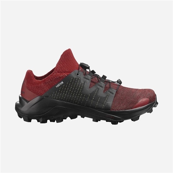 Red / Black Women's Salomon CROSS W /PRO Trail Running Shoes | 610-HSDZJR