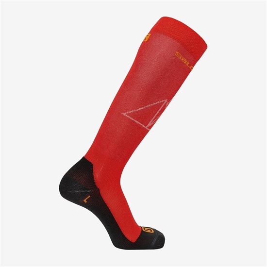 Red Men's Salomon QST Socks | 284-XWYSTH