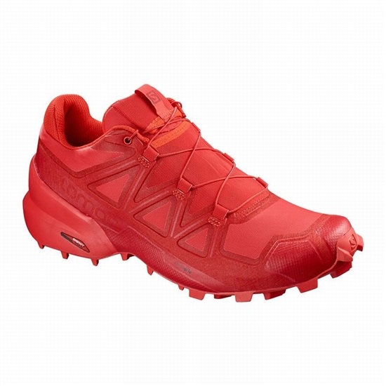 Red Men's Salomon SPEEDCROSS 5 Trail Running Shoes | 234-ROGSKH