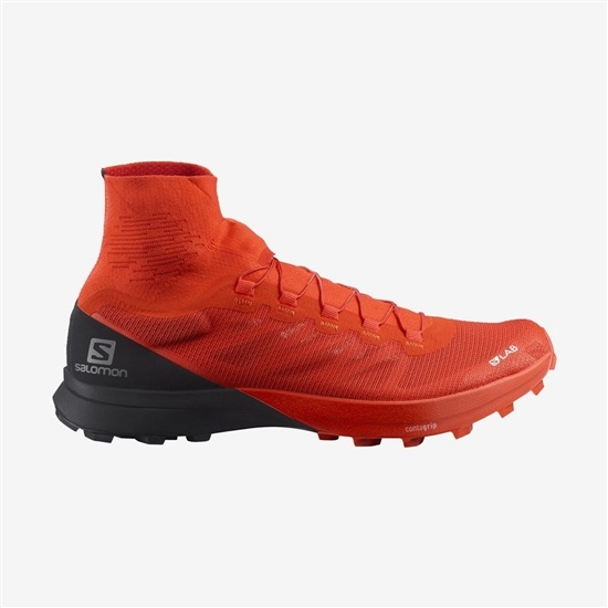 Red Men's Salomon S/LAB SENSE 8 SG Trail Running Shoes | 869-OMKBLE