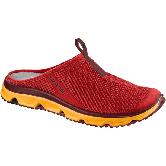 Red / Orange Men's Salomon RX SLIDE 3.0 Sandals | 094-JSVCTD