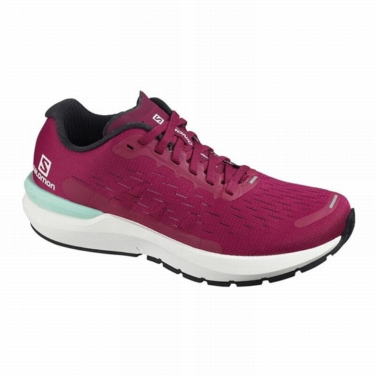 Red / White Women's Salomon SONIC 3 BALANCE W Running Shoes | 893-LKCXSH