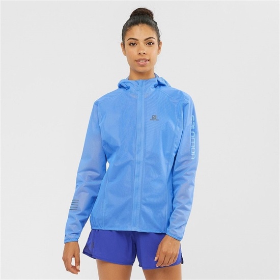 Royalblue Women's Salomon LIGHTNING RACE WATERPROOF Jackets | 987-PYLFOE