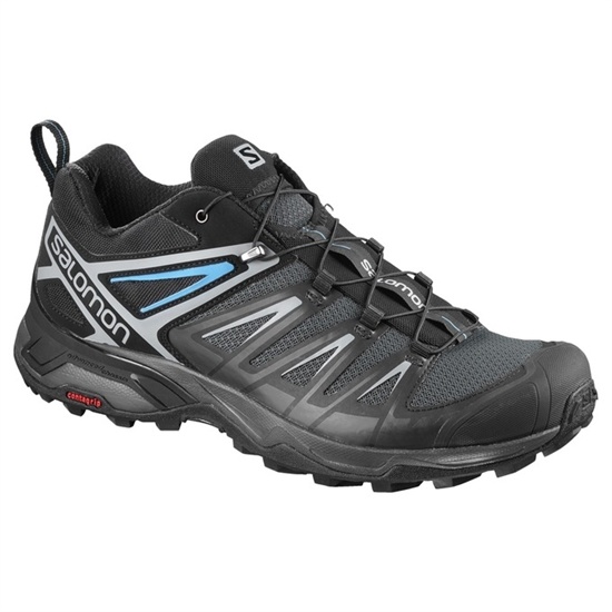 Silver / Black Men's Salomon X ULTRA 3 Hiking Shoes | 307-IRUZWC