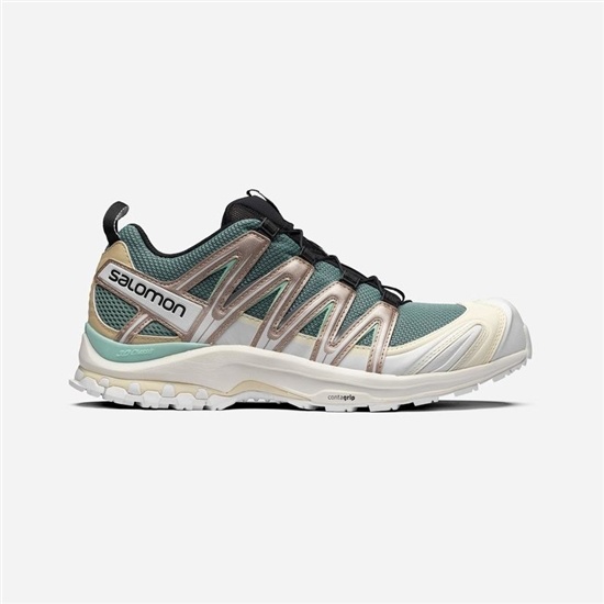 Turquoise / Brown Turquoise Men's Salomon XA PRO 3D Trail Running Shoes | 930-TBXWCD