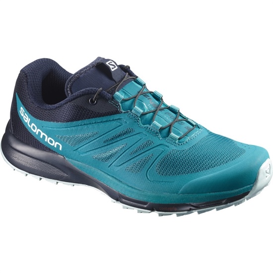 Turquoise / Navy Women's Salomon SENSE PRO 2 W Trail Running Shoes | 597-VRSFGW