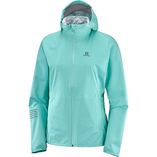 Turquoise Women's Salomon LIGHTNING WP JKT W Jackets | 852-SLXGFH