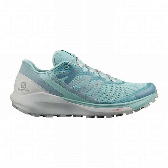 Turquoise Women's Salomon SENSE RIDE 4 Running Shoes | 425-APYTDX