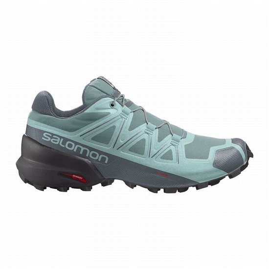 Turquoise Women's Salomon SPEEDCROSS 5 Trail Running Shoes | 501-NDGKHE