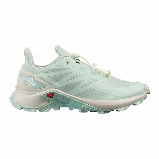 Turquoise Women's Salomon SUPERCROSS BLAST W Trail Running Shoes | 792-JWZSUM