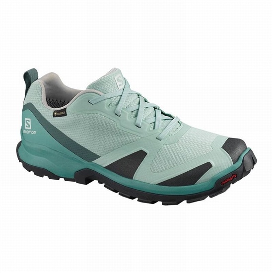 Turquoise Women's Salomon XA COLLIDER GTX W Trail Running Shoes | 613-NGWSAY