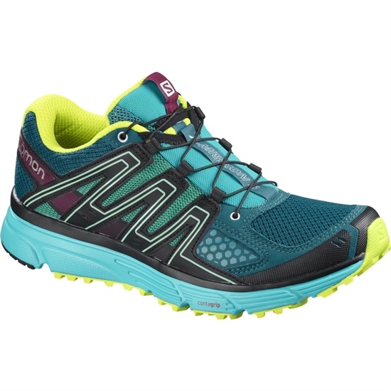 Turquoise Women's Salomon X-MISSION 3 W Trail Running Shoes | 106-SGMDCU