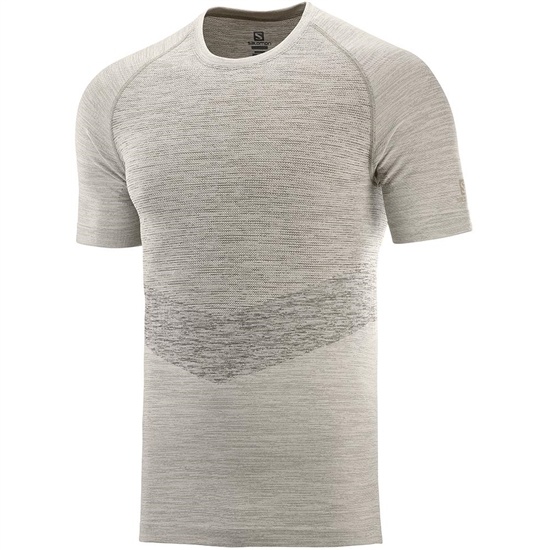 White Men's Salomon ALLROAD SEAMLESS SS M T Shirts | 318-VUCLKA